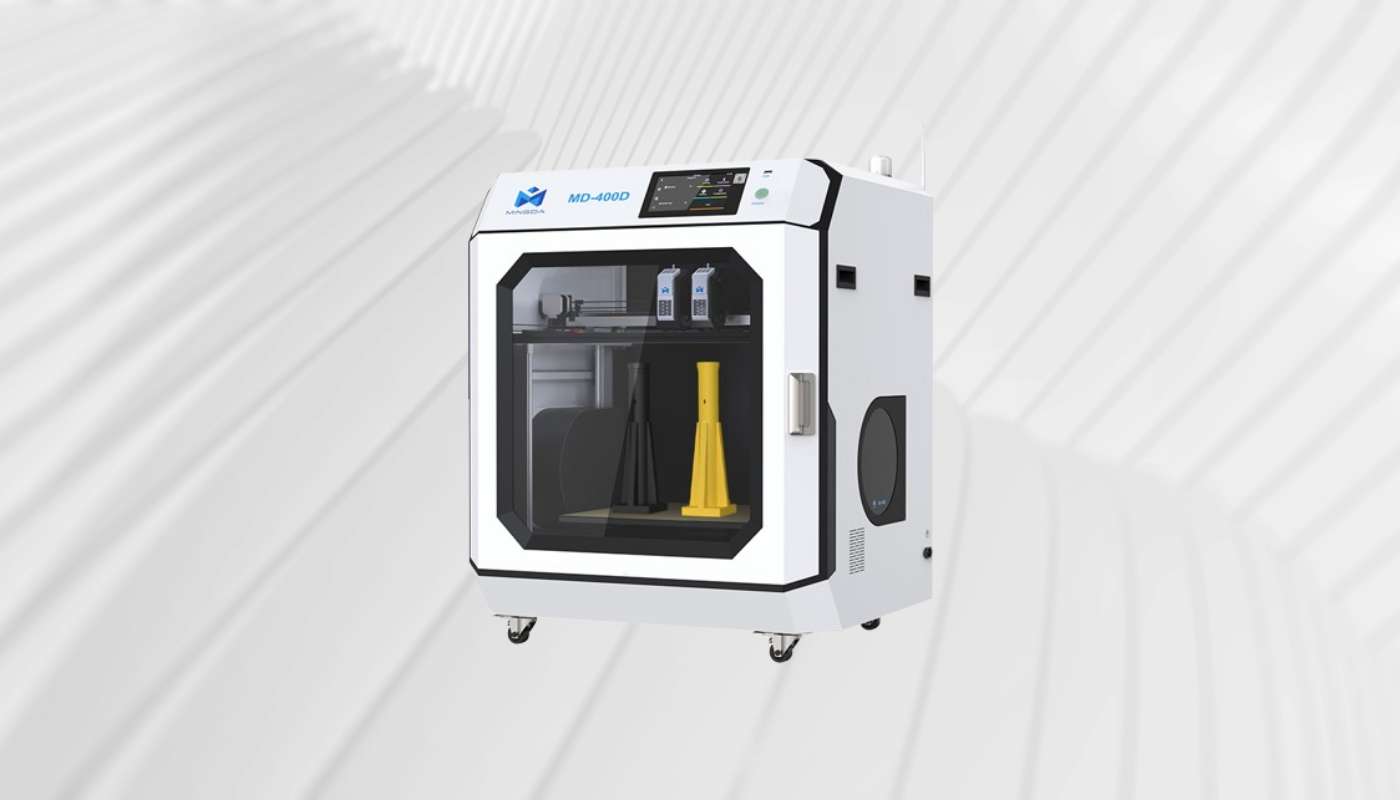 Impresora 3D MINGDA MD-400D para producción en masa con dos materiales